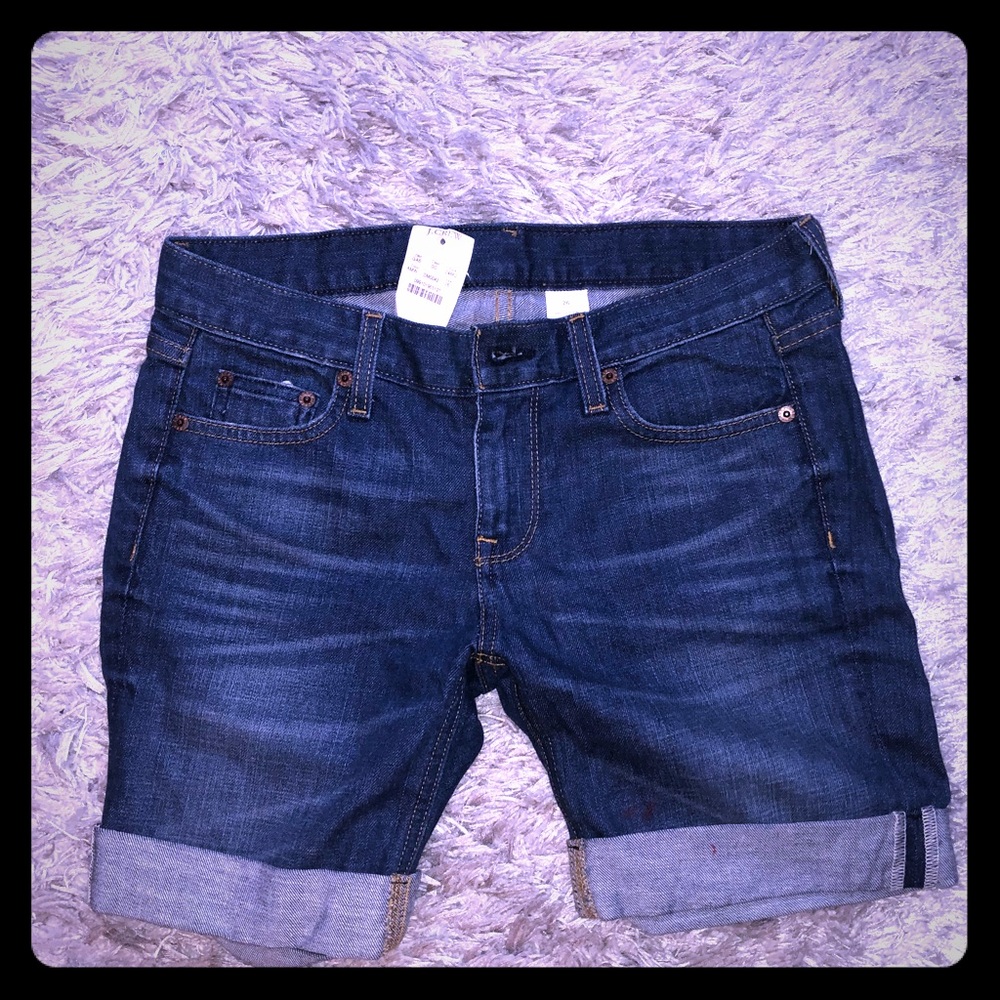 j crew jean shorts